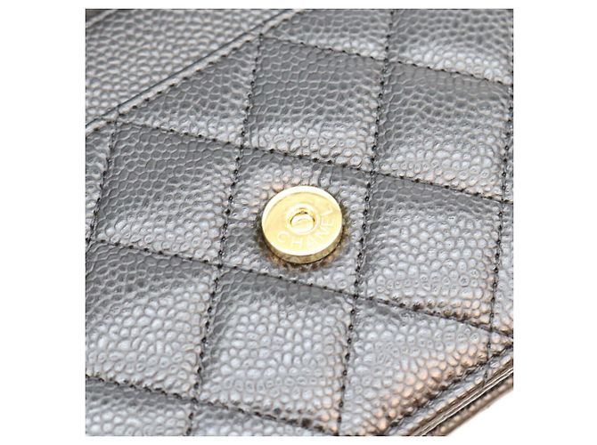 Bolso de hombro cartera Chanel Timeless Classic Caviar Chain Negro - vista 10