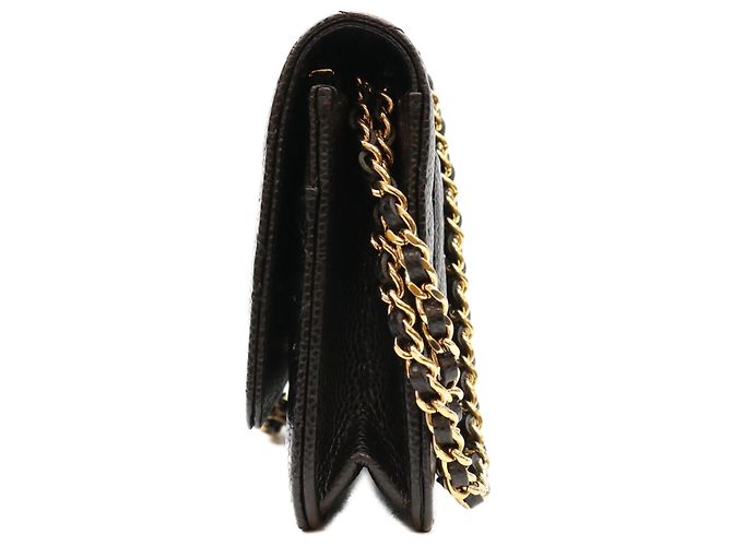 Bolso de hombro cartera Chanel Timeless Classic Caviar Chain Negro - vista 2