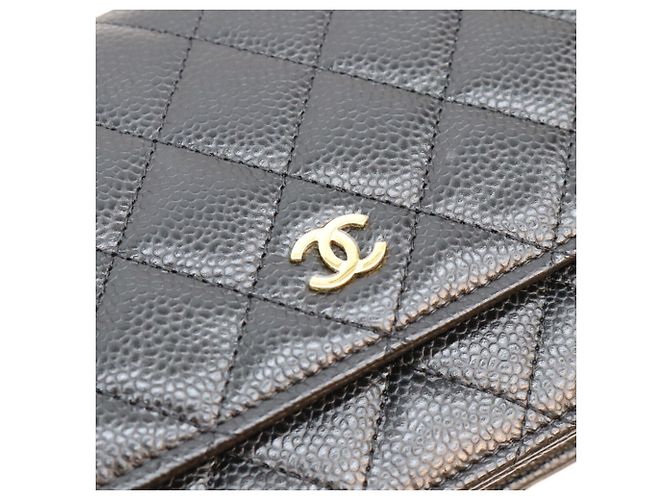 Bolso de hombro cartera Chanel Timeless Classic Caviar Chain Negro - vista 6