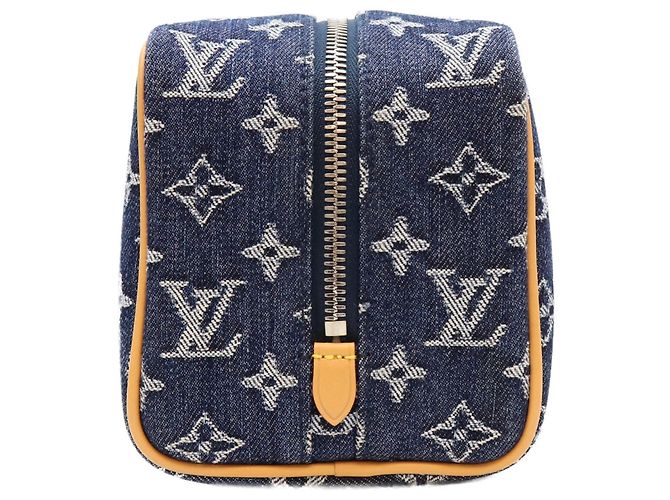 Neceser Louis Vuitton Monogram Denim Flower Locker Azul oscuro - vista 2