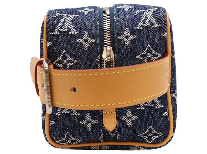 Neceser Louis Vuitton Monogram Denim Flower Locker Azul oscuro - vista 4