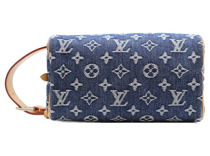 Neceser Louis Vuitton Monogram Denim Flower Locker Azul oscuro - vista 5