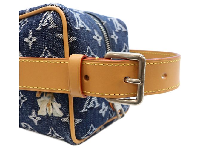 Neceser Louis Vuitton Monogram Denim Flower Locker Azul oscuro - vista 7
