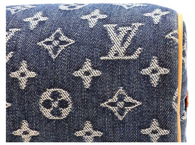 Neceser Louis Vuitton Monogram Denim Flower Locker Azul oscuro - vista 9