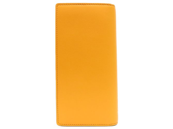 Louis Vuitton Cowhide Leather Long Wallet Blue Orange - view 2