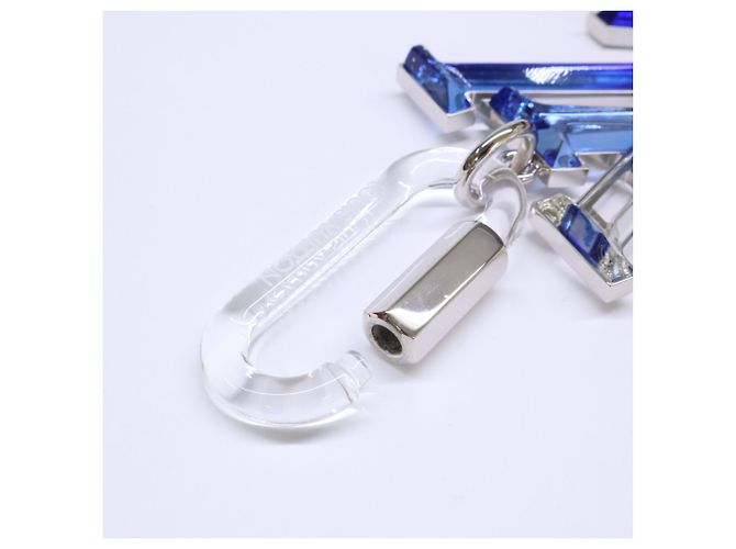 Louis Vuitton Bijou Sac LV Prism Keychain Silvery Blue - view 7