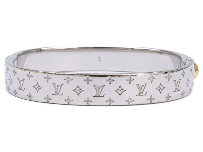 Brazalete Nanogram Louis Vuitton S Plata Dorado - vista 2