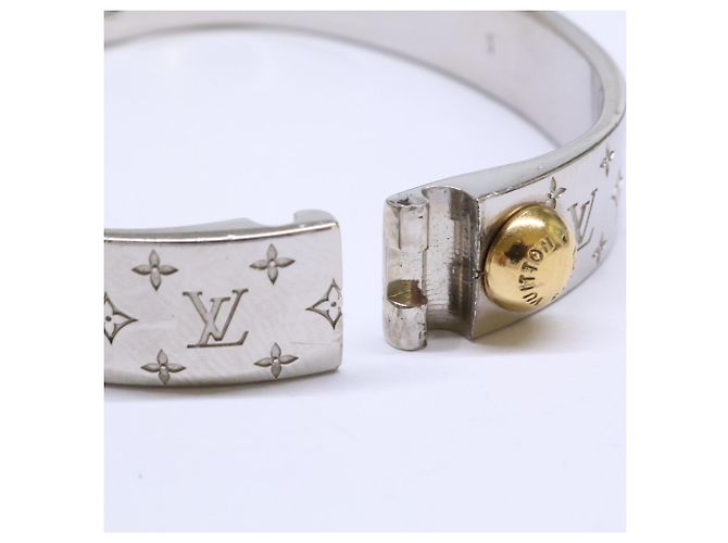 Brazalete Nanogram Louis Vuitton S Plata Dorado - vista 9