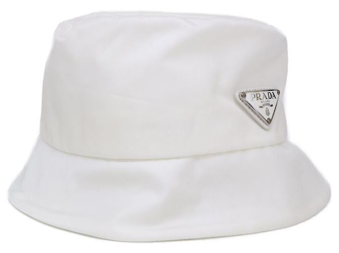 Saffiano Sombrero Bucket Prada x Adidas Re-Nylon Blanco - vista 3