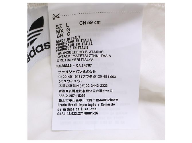 Saffiano Sombrero Bucket Prada x Adidas Re-Nylon Blanco - vista 8