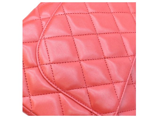 Chanel Schultertasche aus rotem Lammleder - Ansicht 8