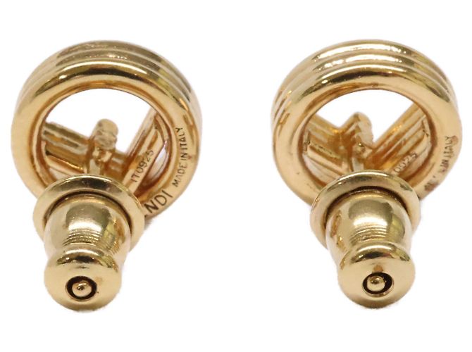 Orecchini a lobo Fendi Gold D'oro - vista 3