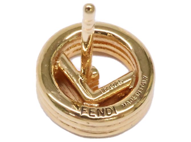 Orecchini a lobo Fendi Gold D'oro - vista 6