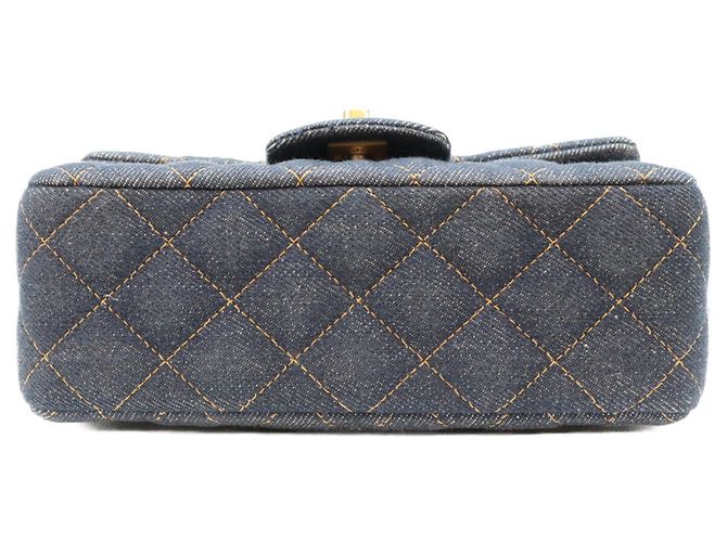 Borsa a tracolla mini Chanel Indigo Denim Blu scuro - vista 5