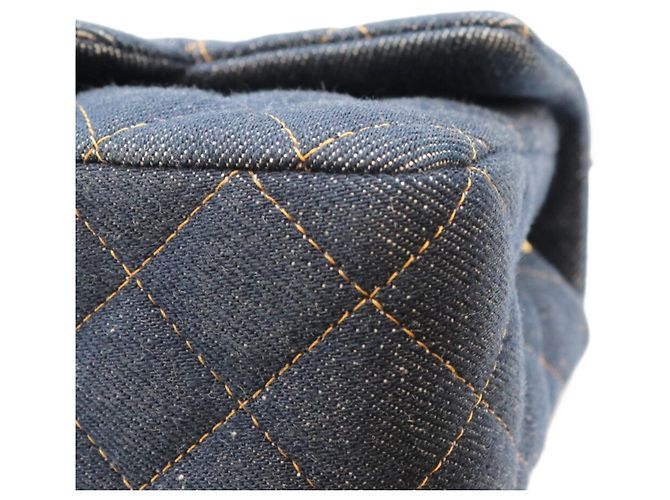 Borsa a tracolla mini Chanel Indigo Denim Blu scuro - vista 7