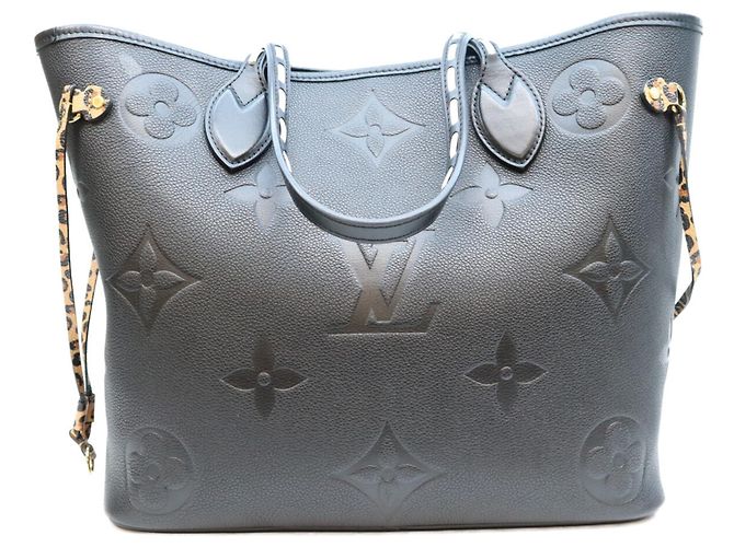 Borsa Tote Louis Vuitton Empreinte Wild at Heart Neverfull MM Nero - vista 3