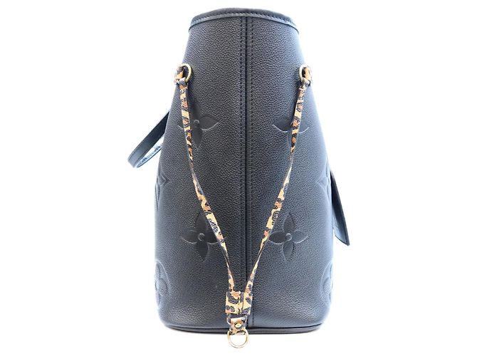Borsa Tote Louis Vuitton Empreinte Wild at Heart Neverfull MM Nero - vista 4