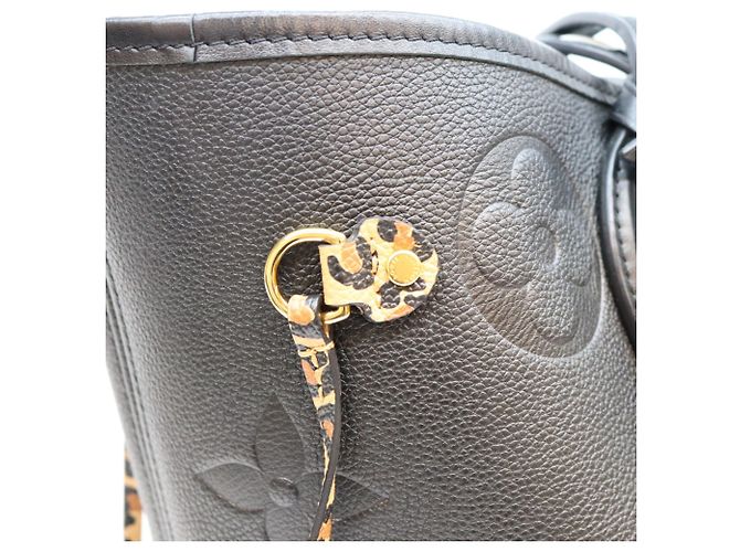 Borsa Tote Louis Vuitton Empreinte Wild at Heart Neverfull MM Nero - vista 6