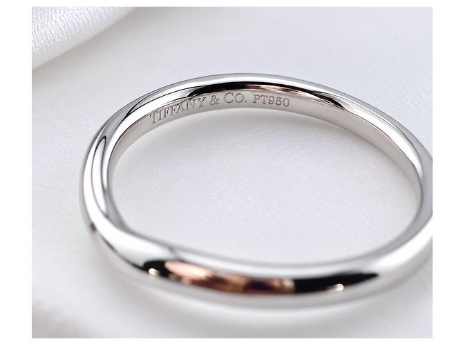 Anello Tiffany & Co. Schlumberger in platino e diamanti Argento - vista 4