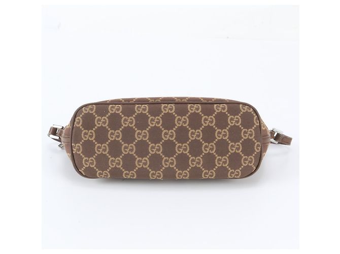 Bolso de mano mini pouch Gucci GG Canvas Castaño - vista 6