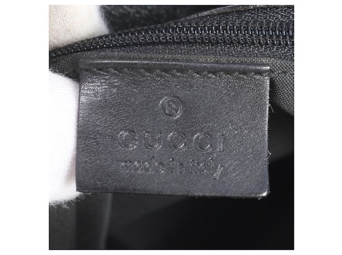 Borsa a tracolla Gucci GG in pelle scamosciata Nero - vista 8