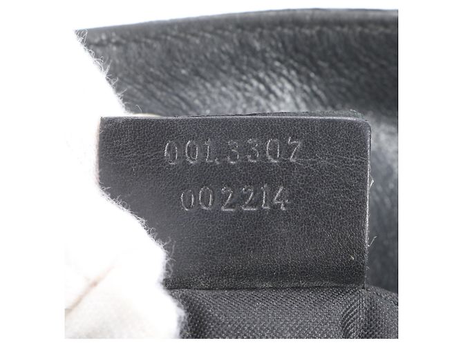 Borsa a tracolla Gucci GG in pelle scamosciata Nero - vista 9