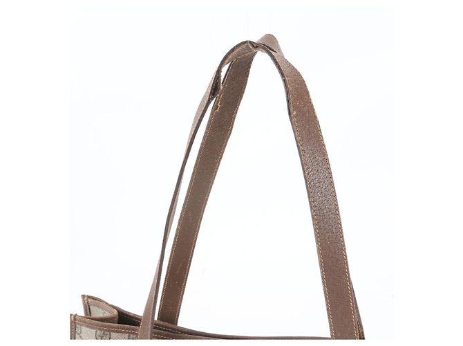 Gucci Old GG Supreme Leder Tote Bag Beige - Ansicht 2