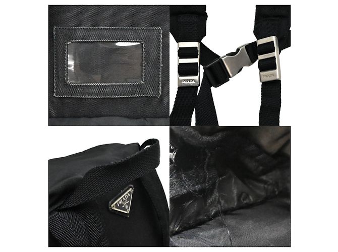 Prada Women's Nylon Backpack Black - view 7