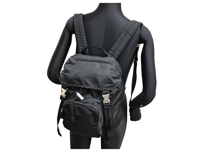 Prada Women's Nylon Backpack Black - view 9