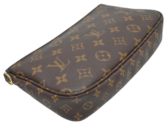 Louis Vuitton Multi Pochette Accessoires Pouch Marrom Caqui - vista 3
