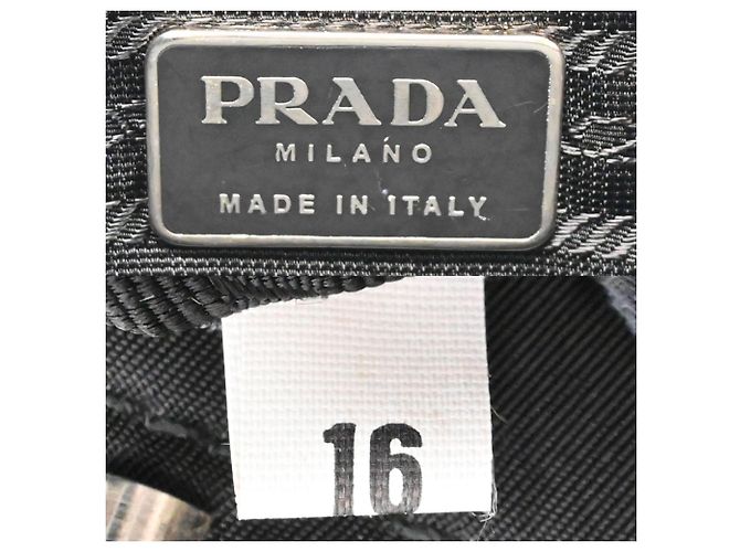 Saco Tote Prada em nylon preto - vista 8