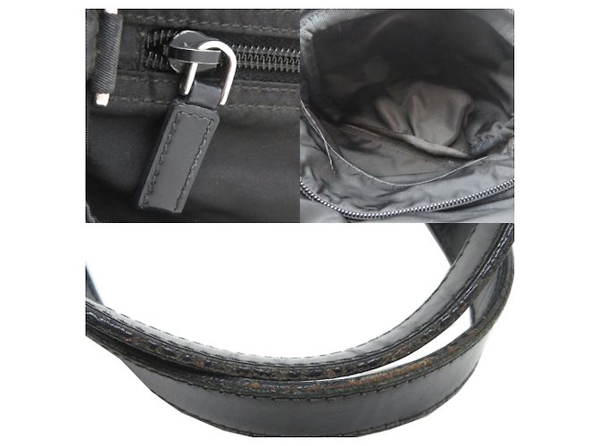 Saco Tote Prada em nylon preto para mulher - vista 10