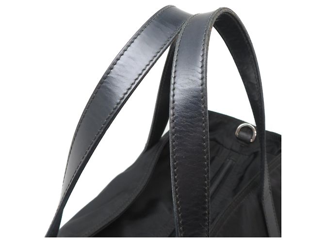 Saco Tote Prada em nylon preto para mulher - vista 5