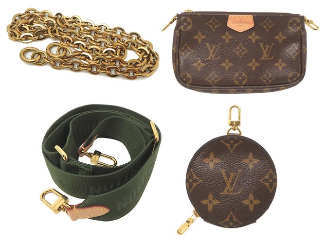 Louis Vuitton Multi Pochette Accessoires Pouch Marrom - vista 8