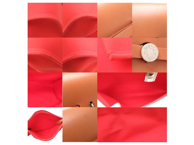Hermès Sac à main Hermes Herbag Zip MM Orange - vue 10