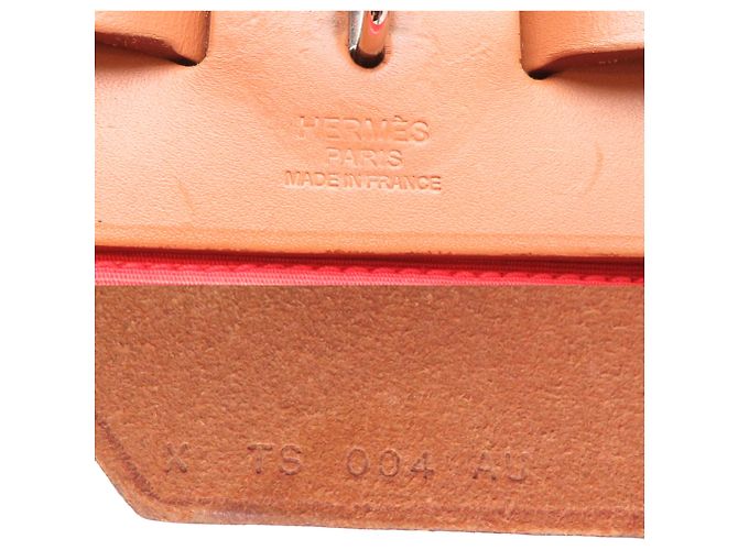 Hermès Sac à main Hermes Herbag Zip MM Orange - vue 7