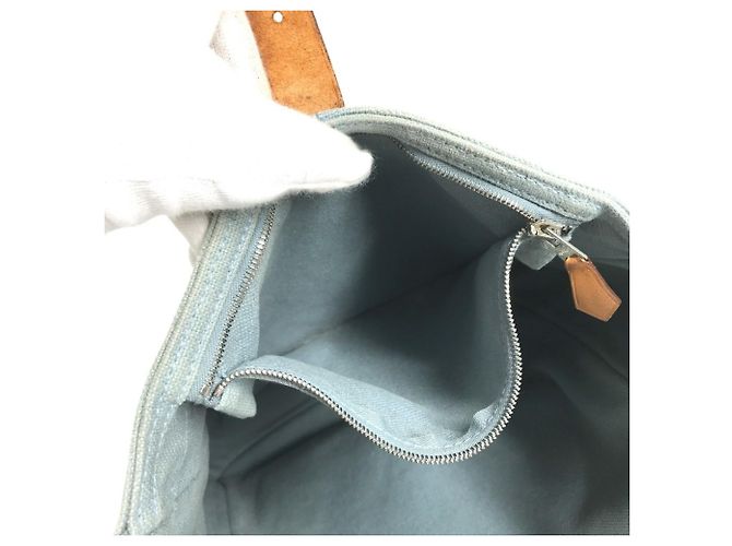 Hermès Hermes Marwari PM Canvas Shoulder/Tote Bag Blue - view 13