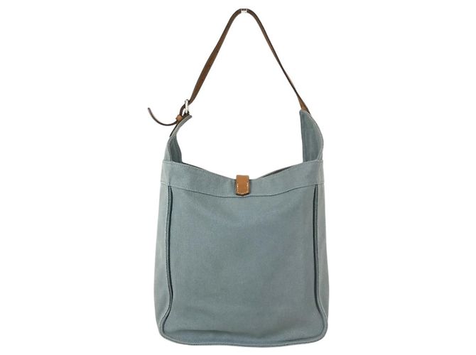 Hermès Hermes Marwari PM Canvas Shoulder/Tote Bag Blue - view 2