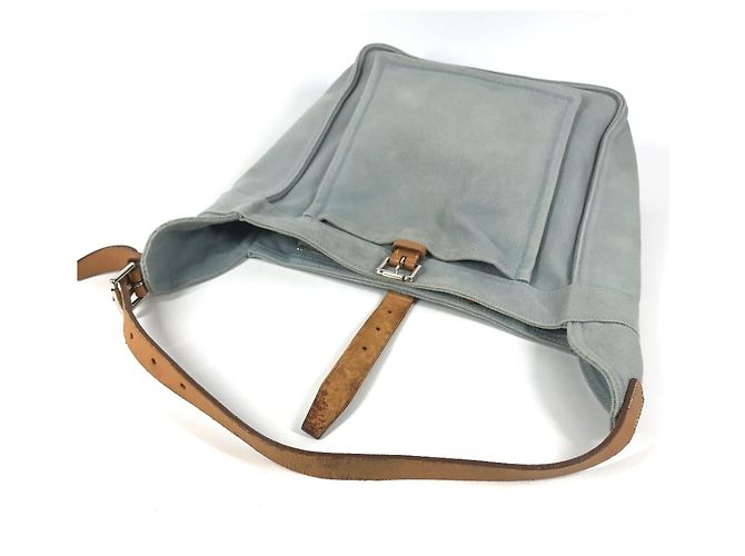 Hermès Hermes Marwari PM Canvas Shoulder/Tote Bag Blue - view 8