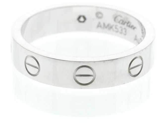 Cartier Mini Love Ring mit Diamant in 18K Weißgold Silber - Ansicht 3