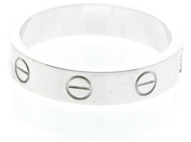 Cartier Mini Love Ring mit Diamant in 18K Weißgold Silber - Ansicht 4