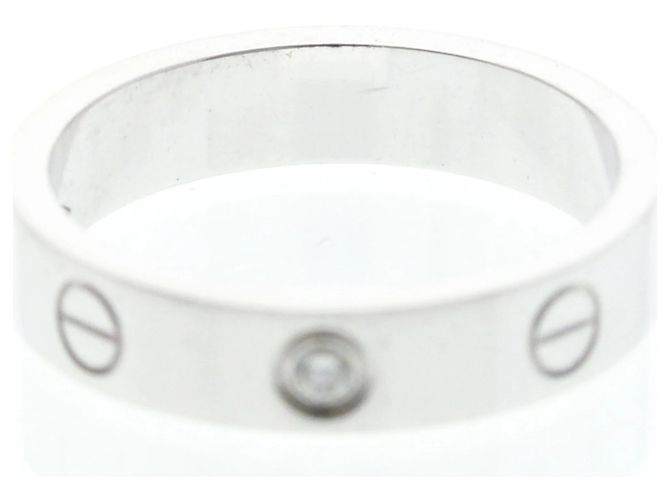 Cartier Mini Love Ring mit Diamant in 18K Weißgold Silber - Ansicht 5