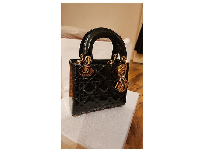 Christian Dior Bolsa Lady Dior Micro Bag Preto - vista 2