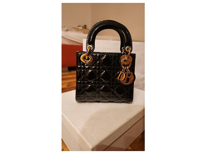 Christian Dior Bolsa Lady Dior Micro Bag Preto - vista 4