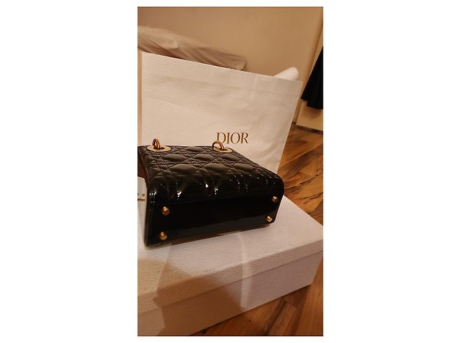 Christian Dior Bolsa Lady Dior Micro Bag Preto - vista 5