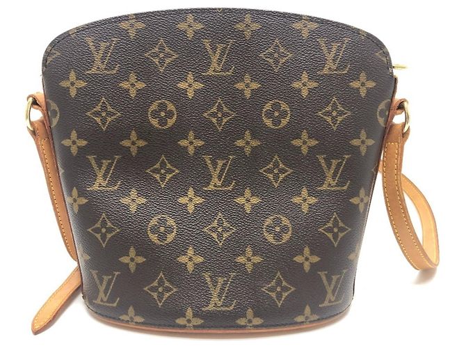 Bolso de hombro Louis Vuitton Monogram Druot Castaño - vista 2