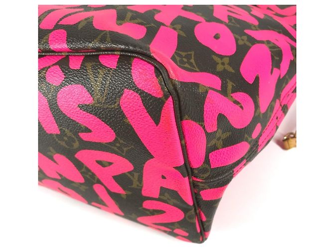 Saco Tote Louis Vuitton Monogram Graffiti Neverfull GM Rosa - vista 16