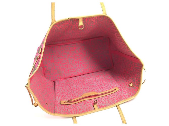 Saco Tote Louis Vuitton Monogram Graffiti Neverfull GM Rosa - vista 2