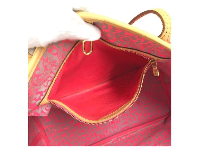 Saco Tote Louis Vuitton Monogram Graffiti Neverfull GM Rosa - vista 3