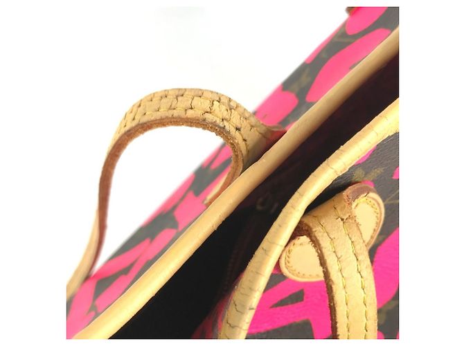 Saco Tote Louis Vuitton Monogram Graffiti Neverfull GM Rosa - vista 5
